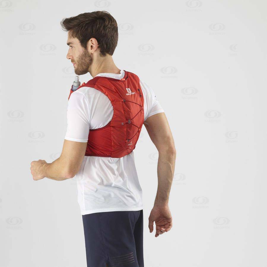 Red Salomon ACTIVE SKIN 4 Men's Running Packs | US-O1950