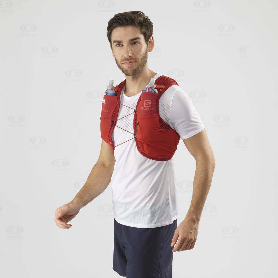 Red Salomon ACTIVE SKIN 4 Men's Running Packs | US-O1950