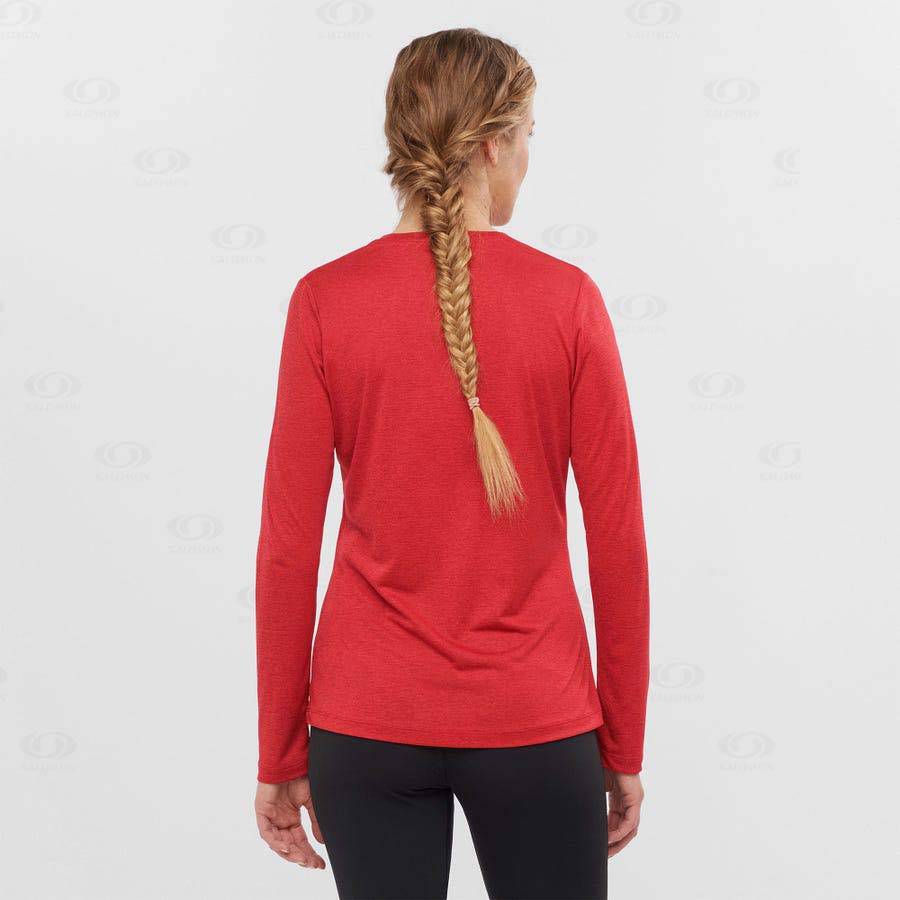 Red Salomon AGILE Women's T Shirts | US-N1568