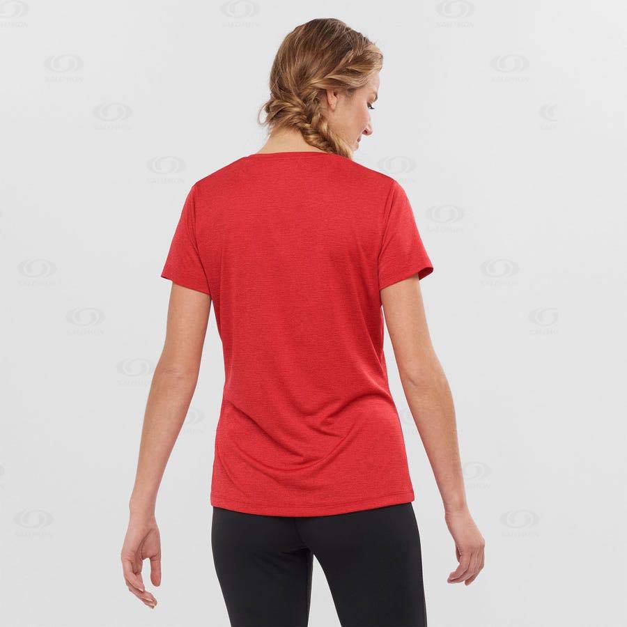 Red Salomon AGILE Women's T Shirts | US-O2489