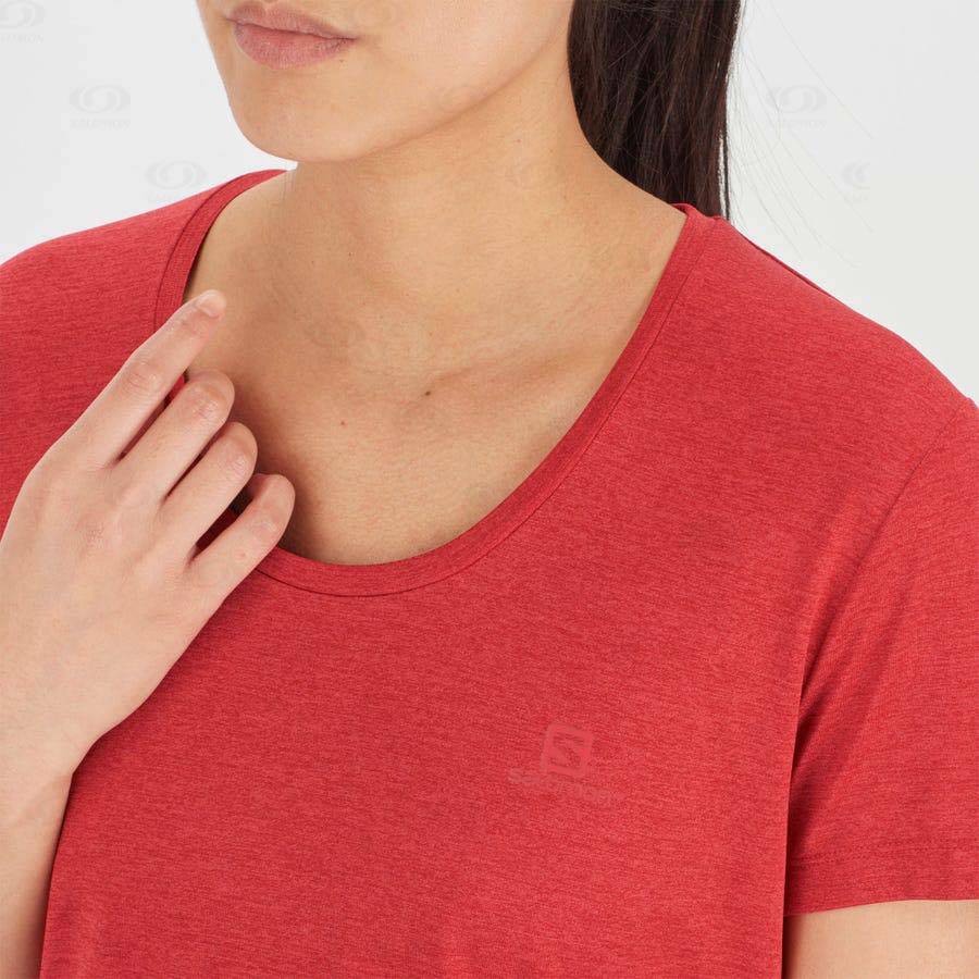 Red Salomon AGILE Women's T Shirts | US-O2489