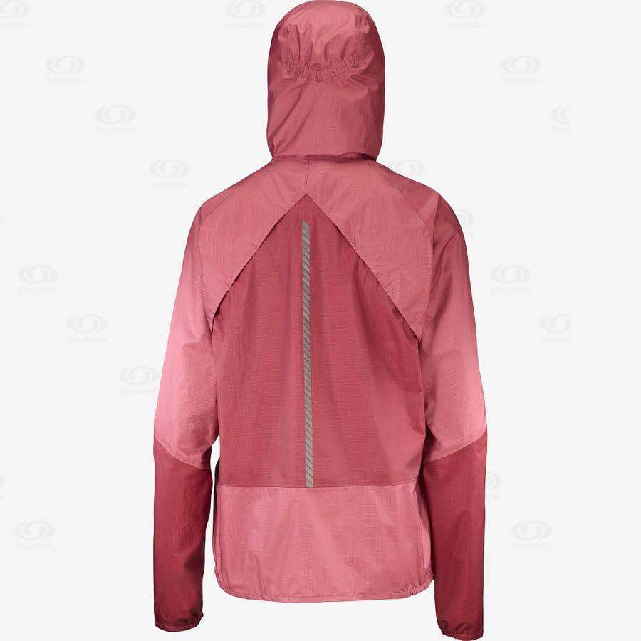 Red Salomon BONATTI WATERPROOF Women's Waterproof Jackets | US-A1710