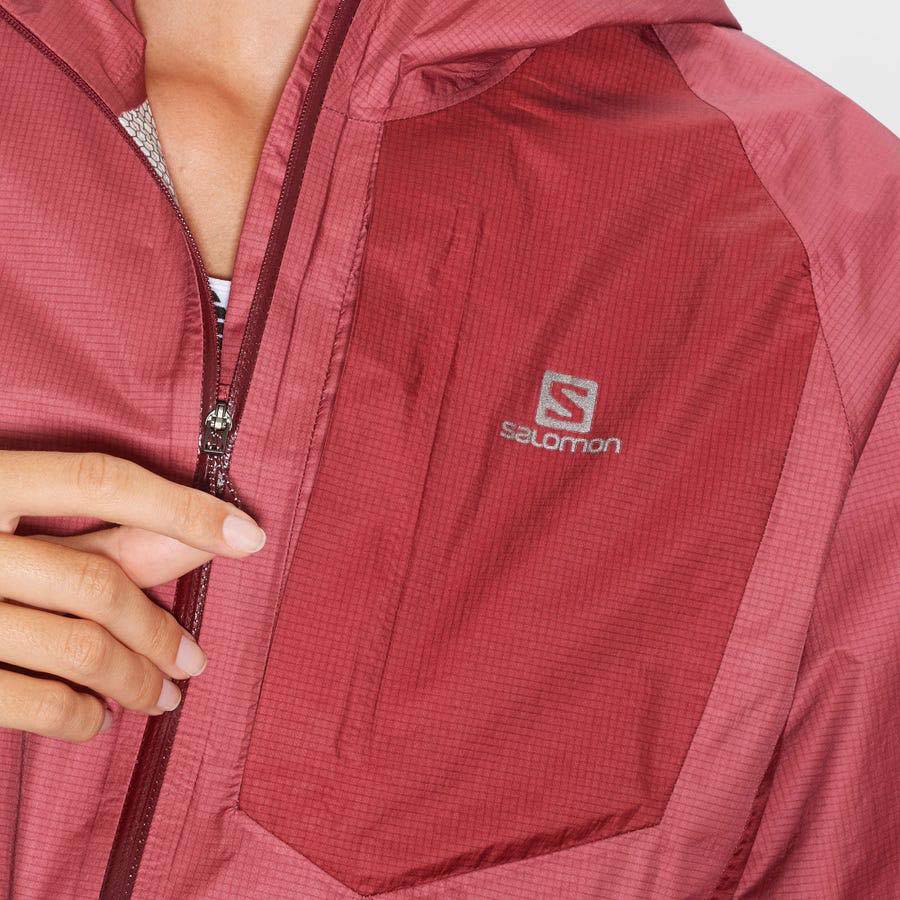 Red Salomon BONATTI WATERPROOF Women's Waterproof Jackets | US-A1710