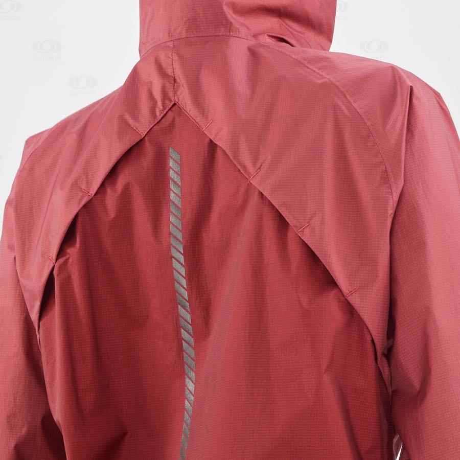 Red Salomon BONATTI WATERPROOF Women's Waterproof Jackets | US-A1710