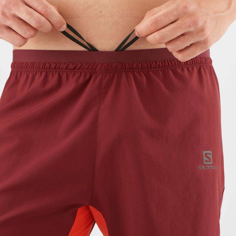 Red Salomon CROSS 7'' NO LINER Men's Shorts | US-S1289