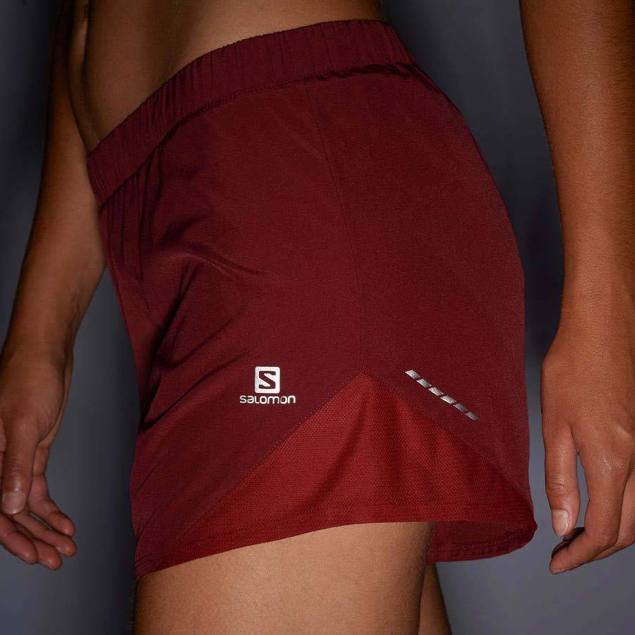 Red Salomon CROSS REBEL 4'' Women's Shorts | US-O1607