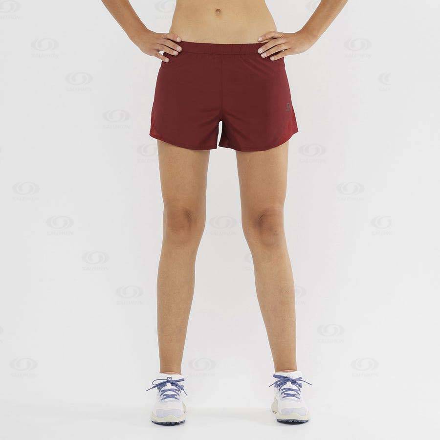 Red Salomon CROSS REBEL 4'' Women's Shorts | US-O1607