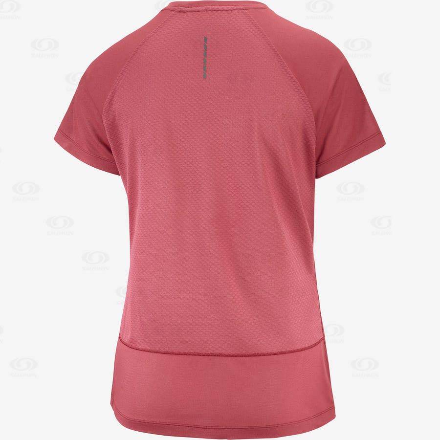 Red Salomon CROSS REBEL Women's T Shirts | US-M1454