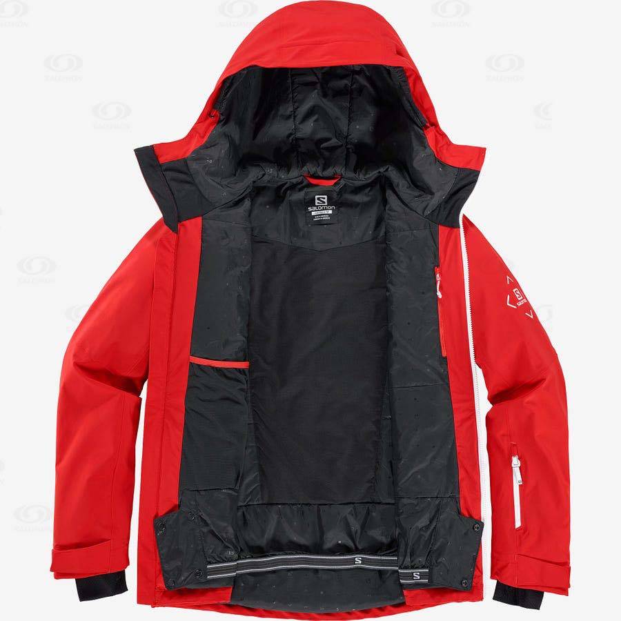 Red Salomon HIGHLAND Men's Insulated Jackets | US-O2127