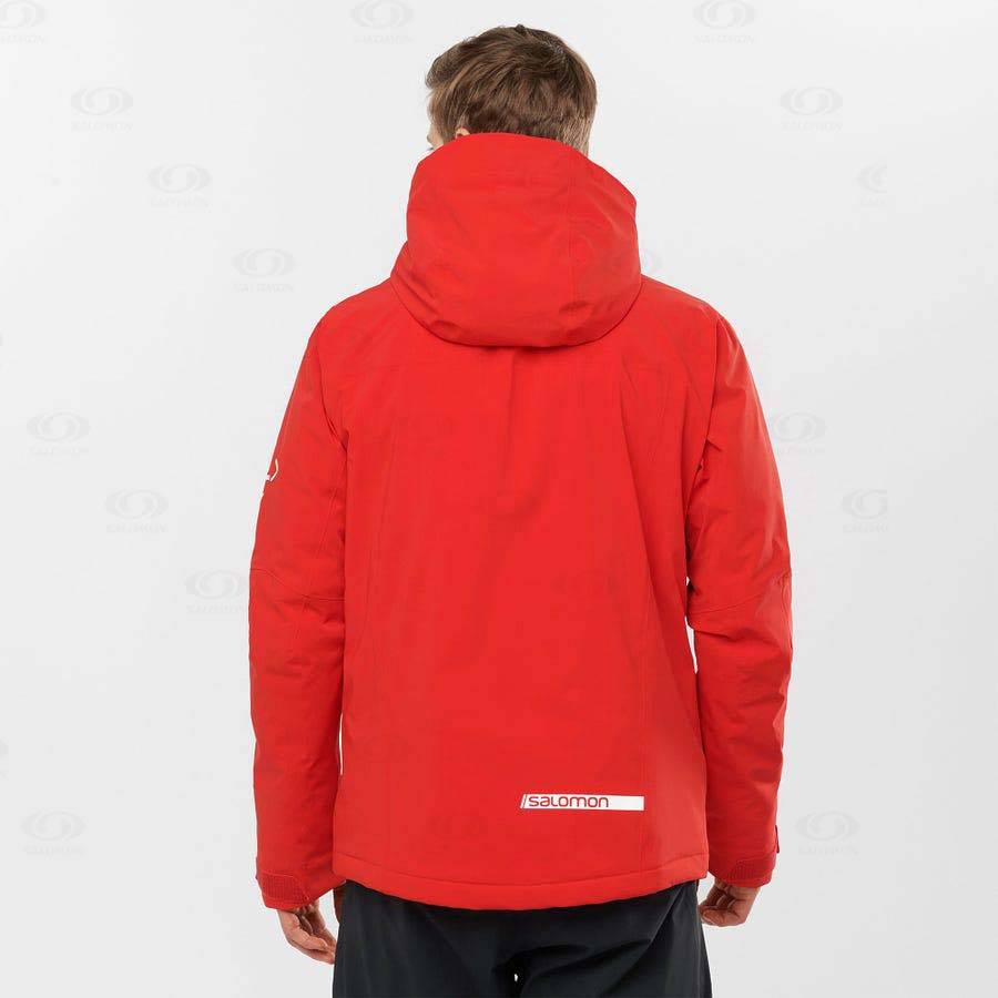 Red Salomon HIGHLAND Men's Insulated Jackets | US-O2127