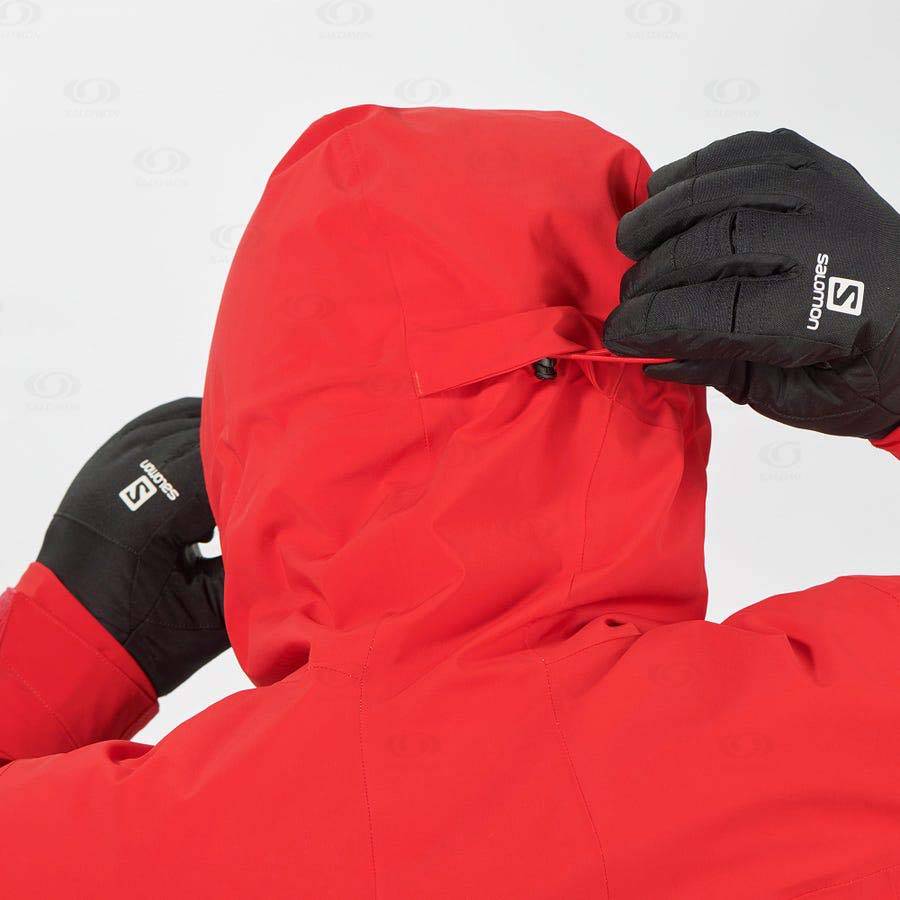 Red Salomon HIGHLAND Men's Insulated Jackets | US-O2127