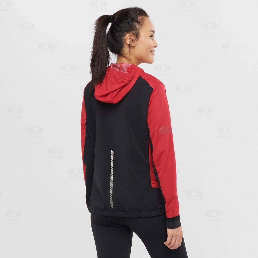 Red Salomon LIGHT SHELL Women's Softshell Jackets | US-wN1589