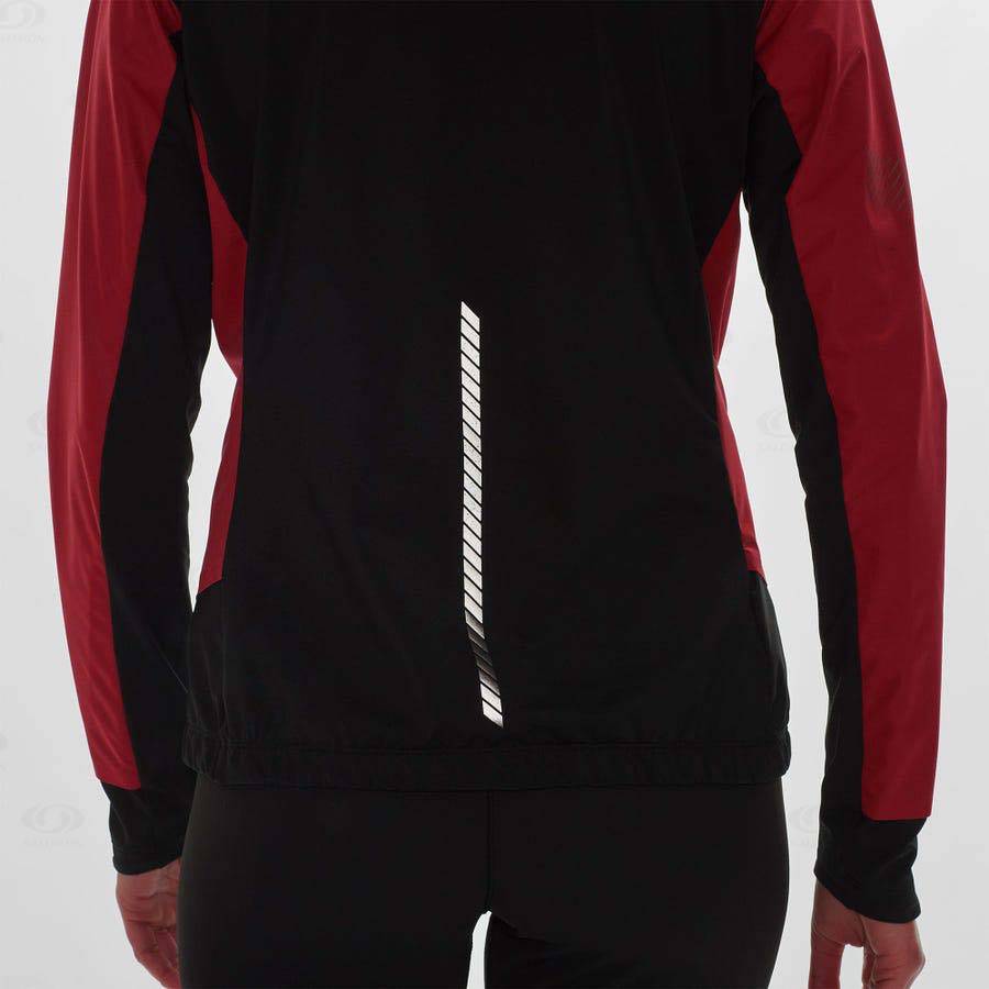 Red Salomon LIGHT SHELL Women's Softshell Jackets | US-wN1589