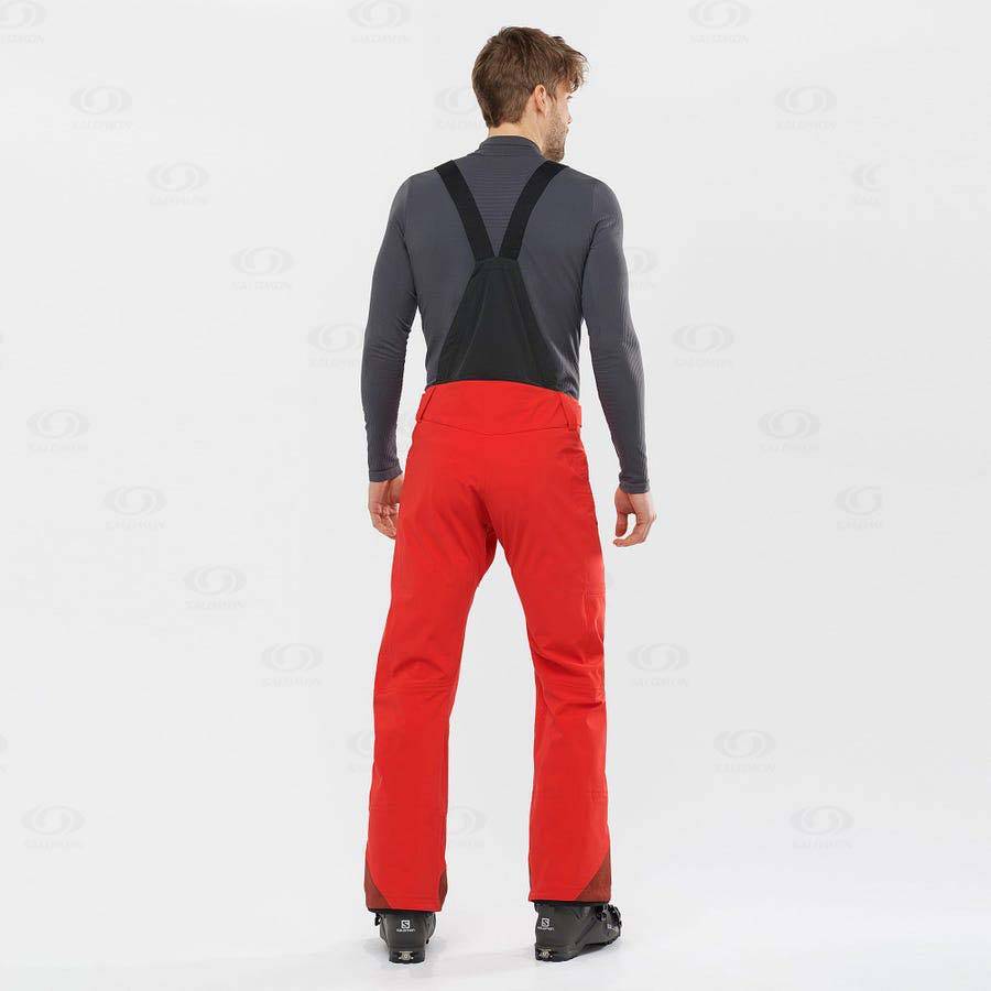 Red Salomon OUTLAW 3L Men's Ski Pants | US-A1549