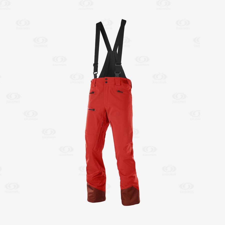 Red Salomon OUTLAW 3L Men\'s Ski Pants | US-A1549