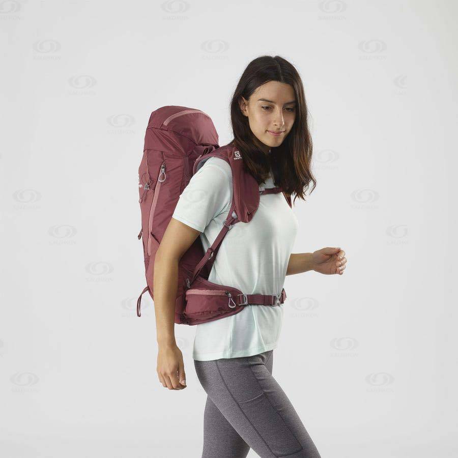 Red Salomon OUT NIGHT 28+5 Women's Backpacks | US-wA1395