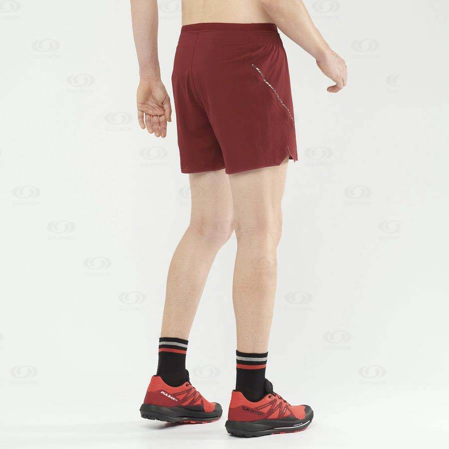 Red Salomon SENSE AERO 5'' Men's Shorts | US-L1662