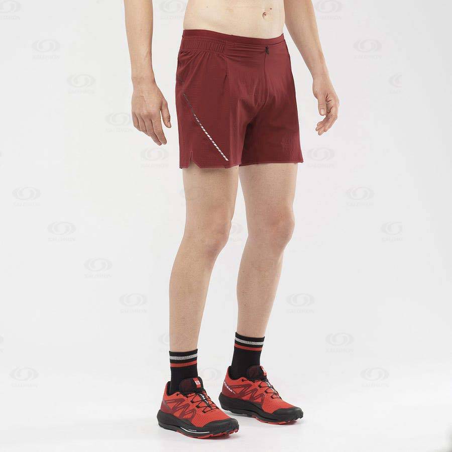 Red Salomon SENSE AERO 5'' Men's Shorts | US-L1662