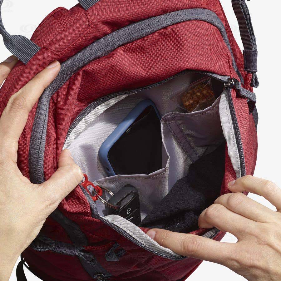 Red Salomon SIDE 18 Men's Backpacks | US-L1711