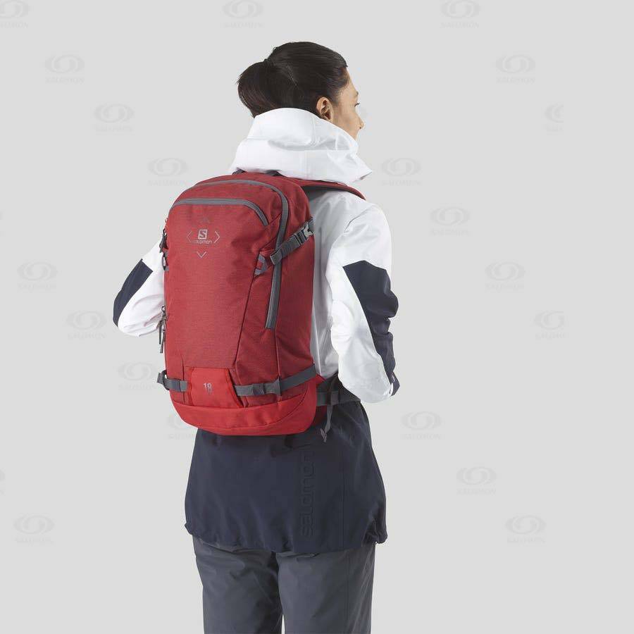 Red Salomon SIDE 18 Men's Backpacks | US-L1711