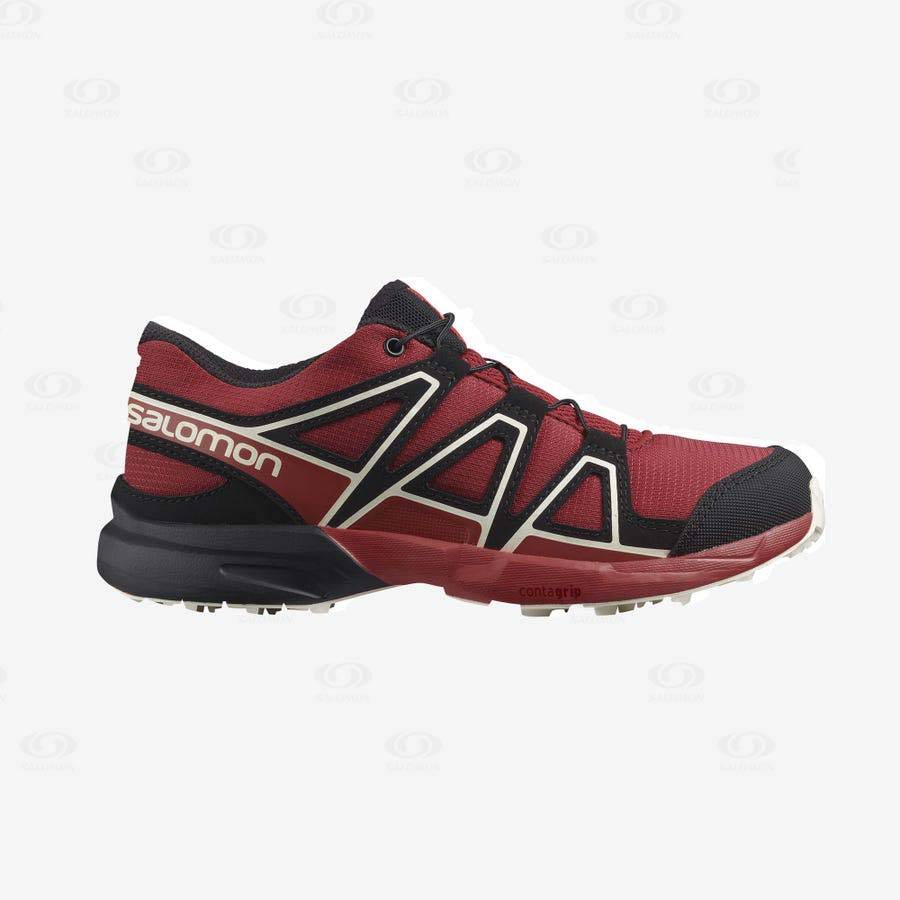 Red Salomon SPEEDCROSS kids Trail Running Shoes | US-O1796