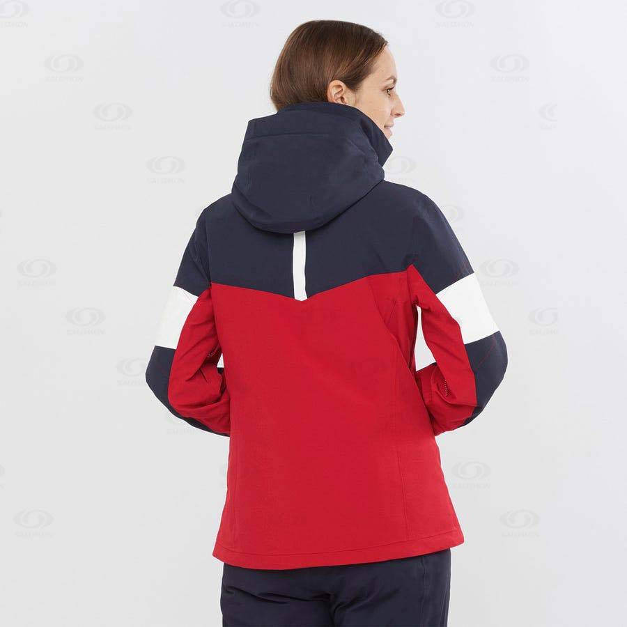 Red Salomon SPEED Women's Insulated Jackets | US-O2617