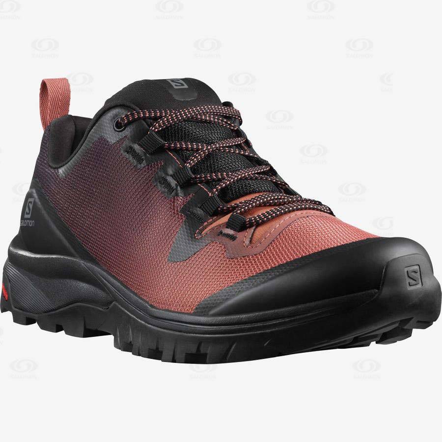 Red Salomon VAYA Women's Hiking Shoes | US-M2357