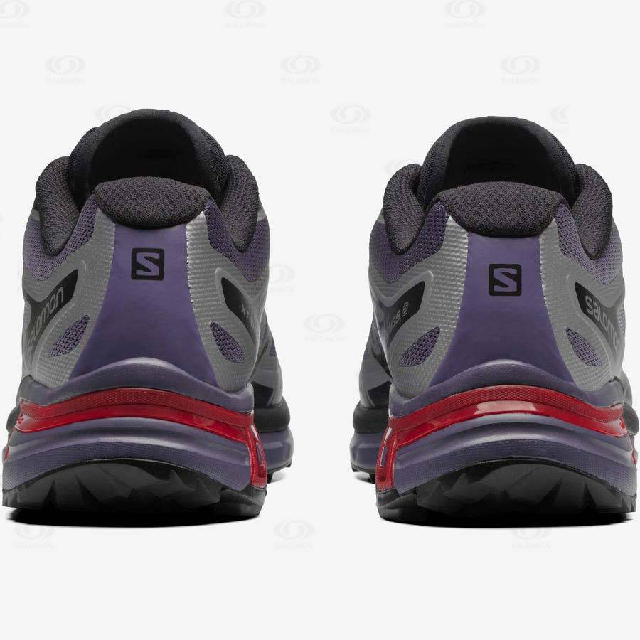 Silver / Purple Salomon XT-WINGS 2 Women's Sneakers | US-S2458