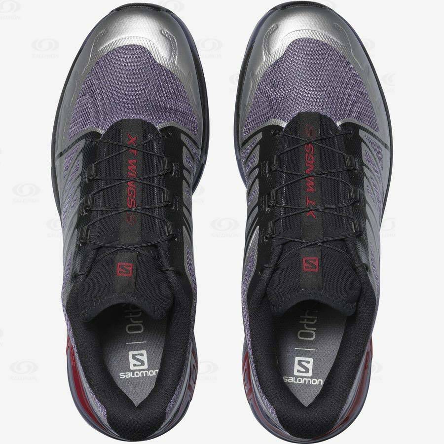 Silver / Purple Salomon XT-WINGS 2 Women's Sneakers | US-S2458