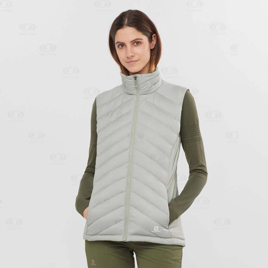 Silver Salomon ESSENTIAL XWARM DOWN Women's Insulated Jackets | US-O1301