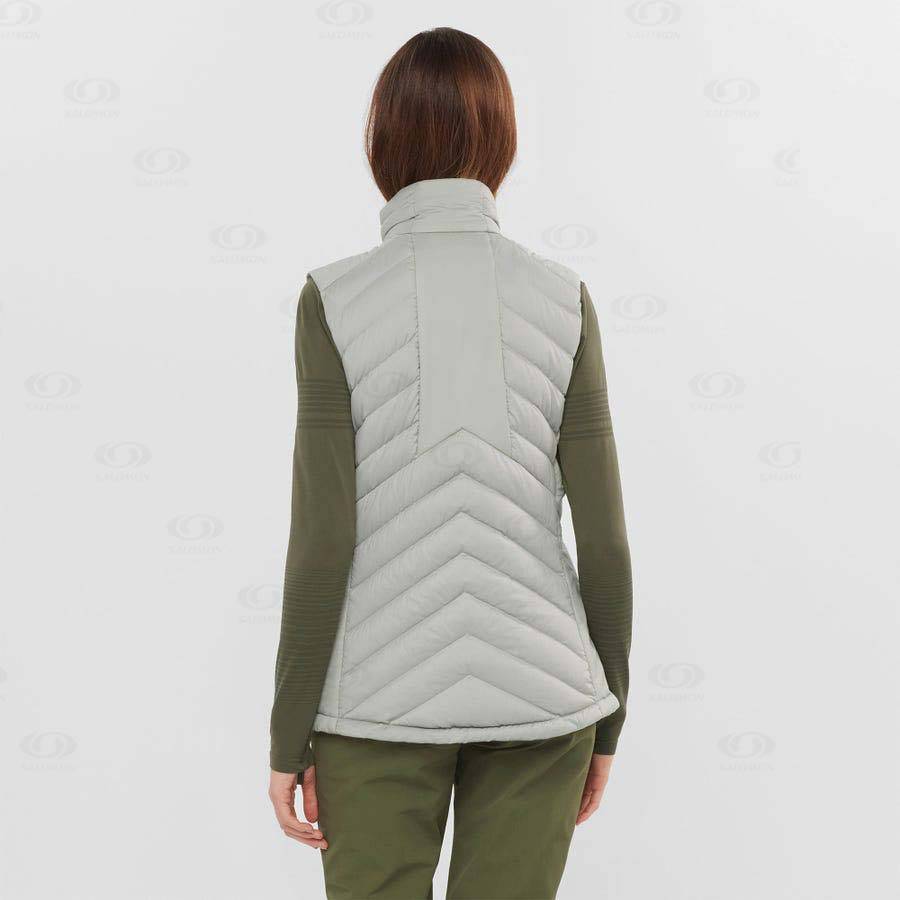 Silver Salomon ESSENTIAL XWARM DOWN Women's Insulated Jackets | US-O1301