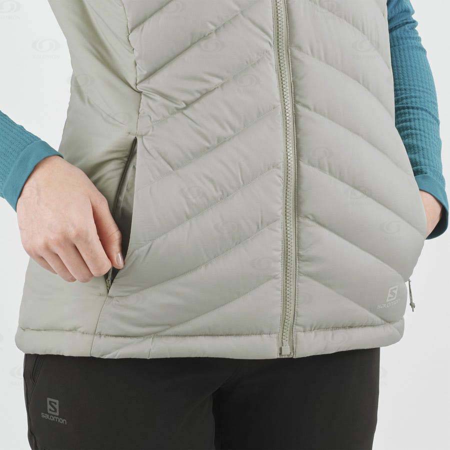 Silver Salomon ESSENTIAL XWARM DOWN Women's Insulated Jackets | US-O1301