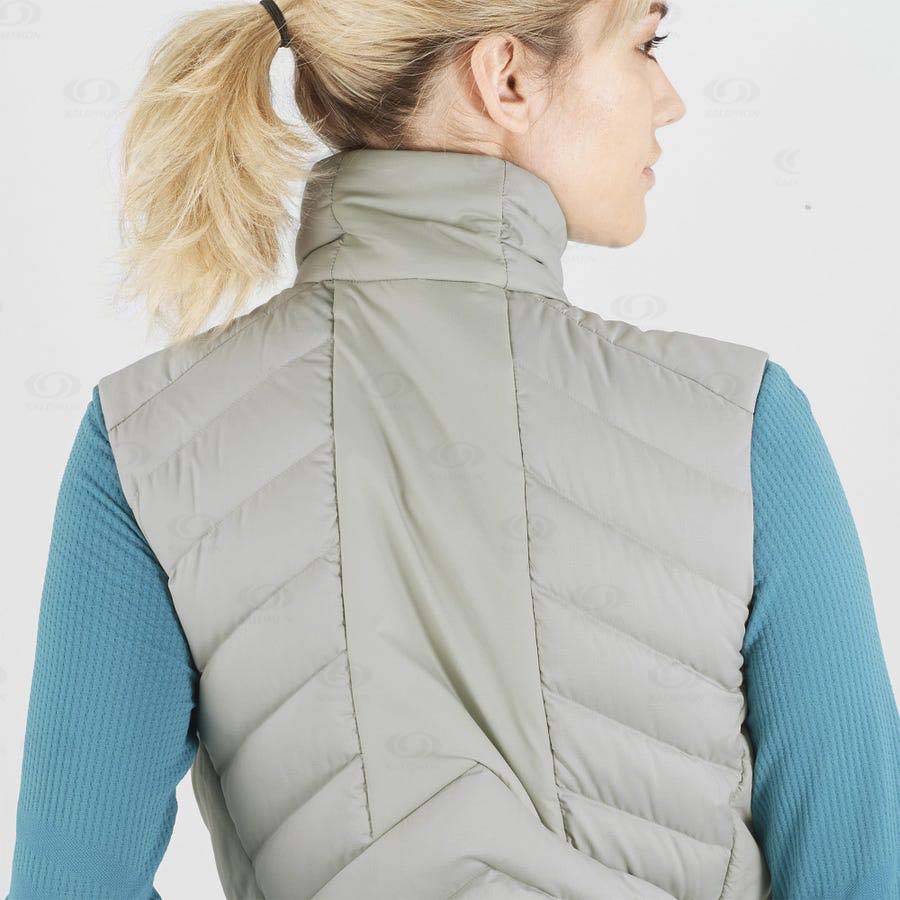 Silver Salomon ESSENTIAL XWARM DOWN Women's Insulated Jackets | US-O1301