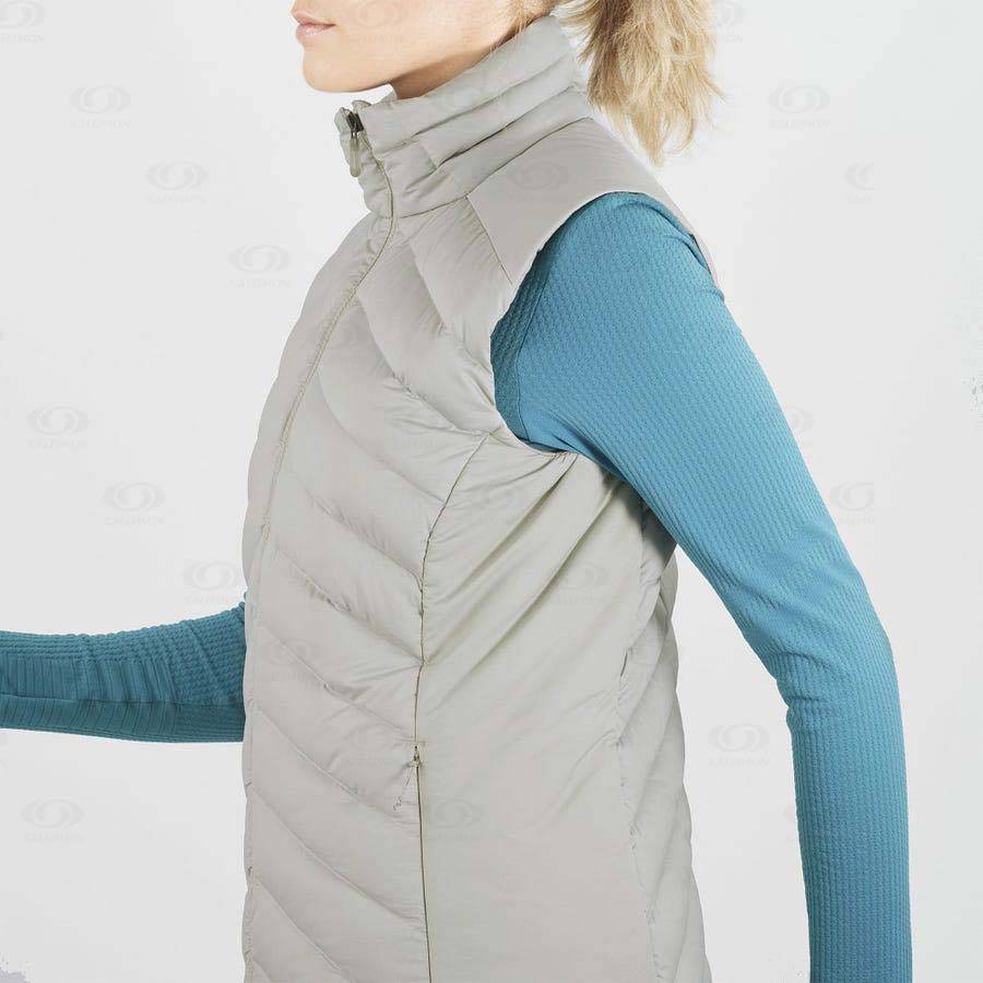 Silver Salomon ESSENTIAL XWARM DOWN Women's Insulated Jackets | US-O1301