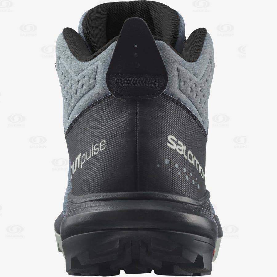 Silver Salomon OUTPULSE MID GORE-TEX Women's Hiking Shoes | US-O1292