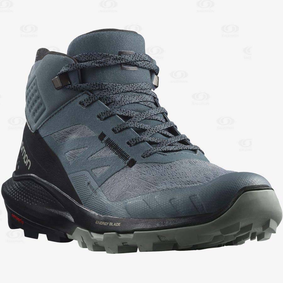 Silver Salomon OUTPULSE MID GORE-TEX Women's Hiking Shoes | US-O1292