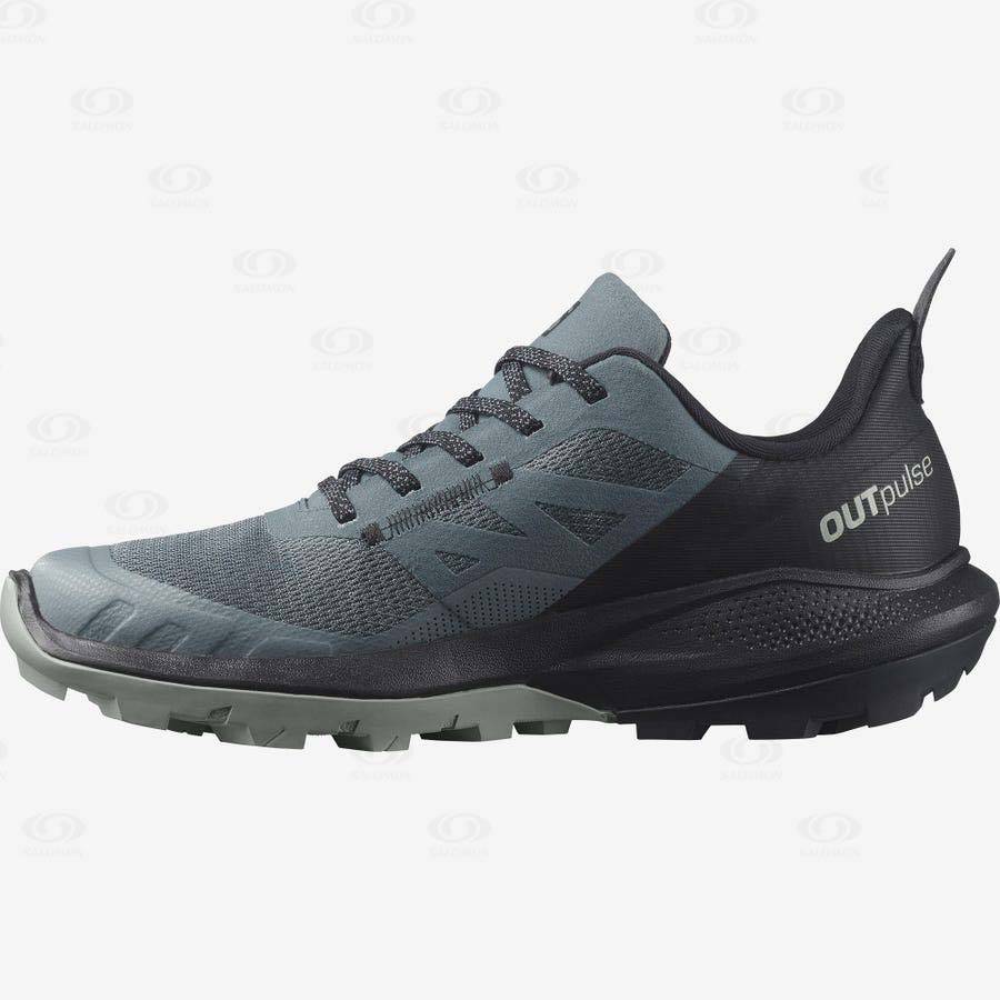 Silver Salomon OUTPULSE Women's Hiking Shoes | US-N2450