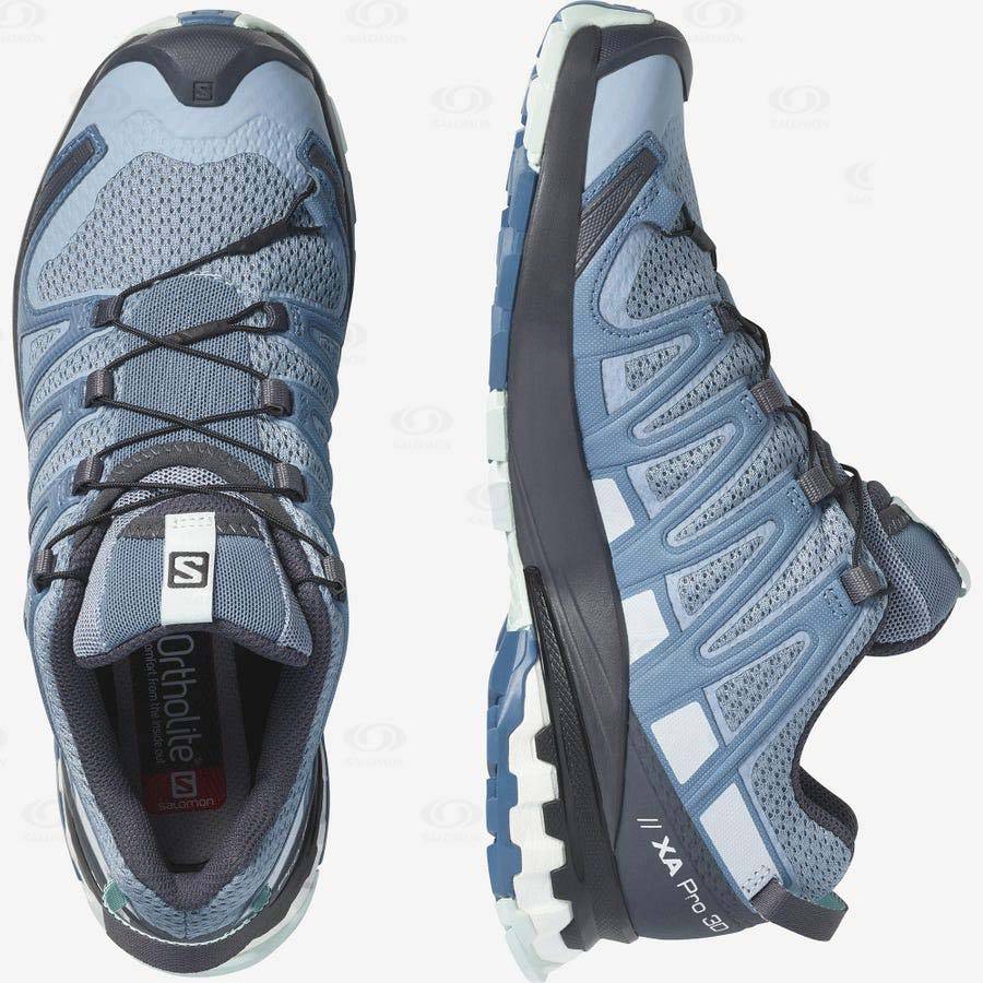 Silver Salomon XA PRO 3D v8 Women's Trail Running Shoes | US-S2367