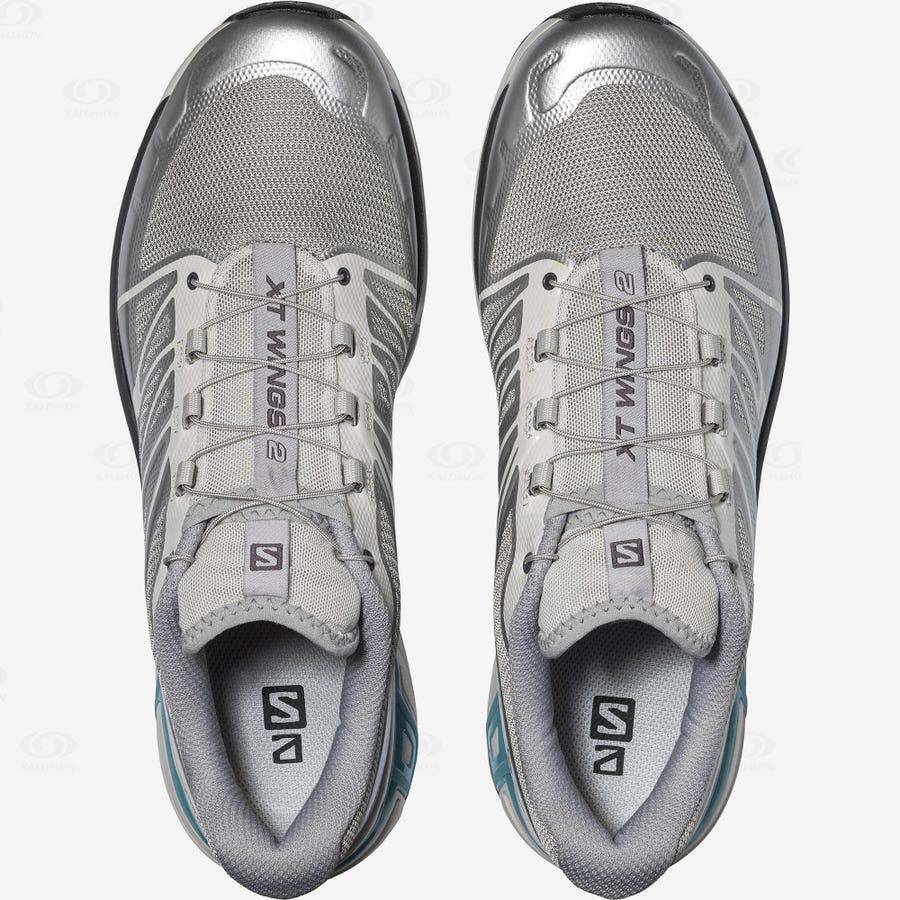 Silver Salomon XT-WINGS 2 ADVANCED Men's Sneakers | US-M2301