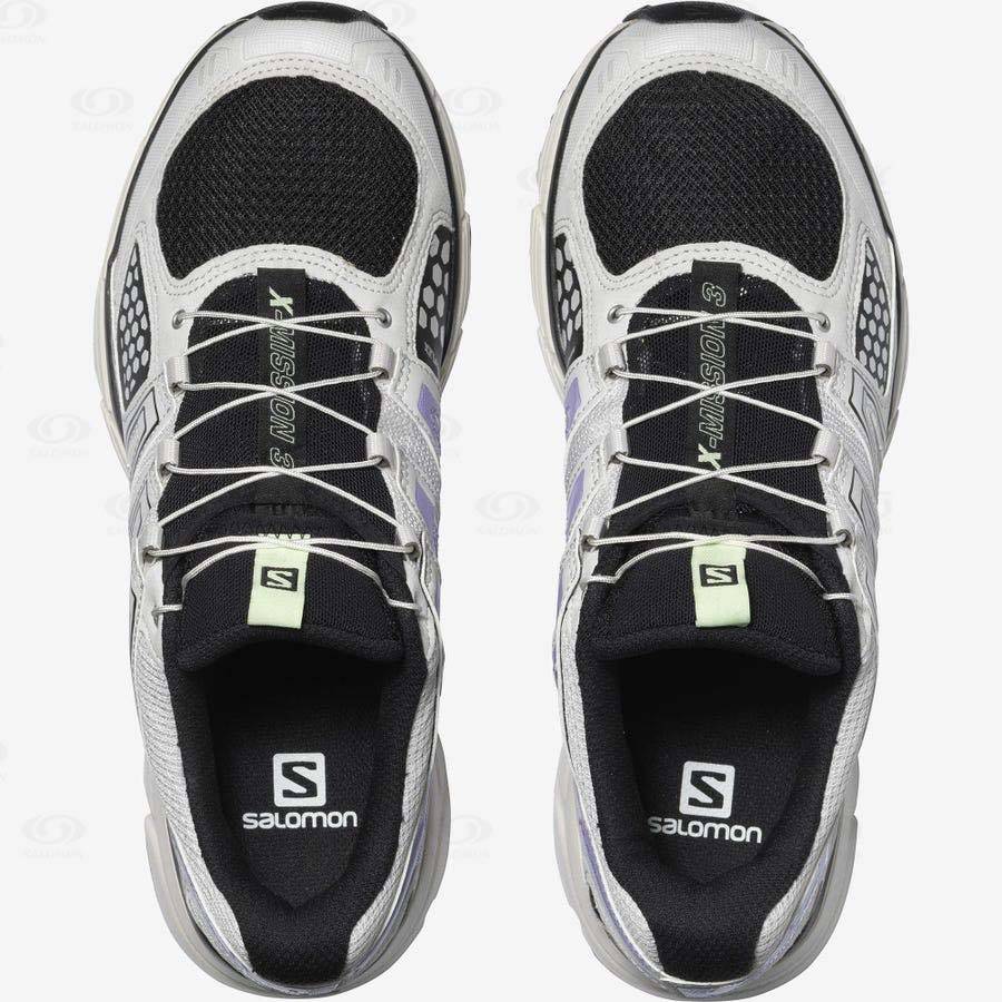 Silver Salomon X-MISSION 3 Women's Sneakers | US-O1308