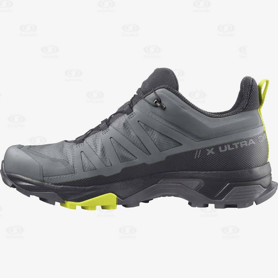 Silver Salomon X ULTRA 4 GORE-TEX Men's Waterproof Shoes | US-O1803