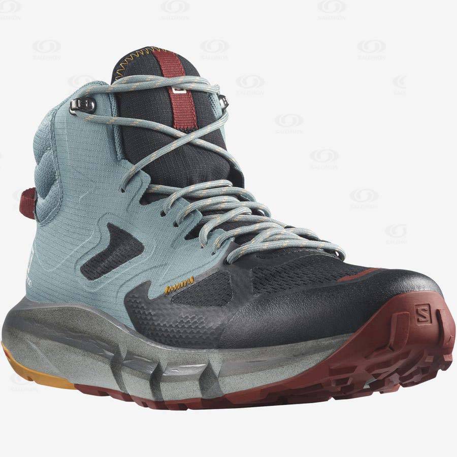 Turquoise Salomon PREDICT HIKE MID GORE-TEX Men's Hiking Shoes | US-O2253