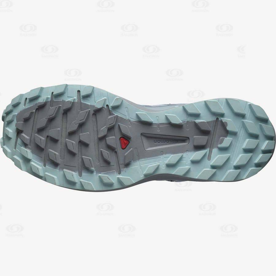 Turquoise Salomon SENSE RIDE 4 GORE-TEX INVISIBLE FIT Women's Waterproof Shoes | US-S2073