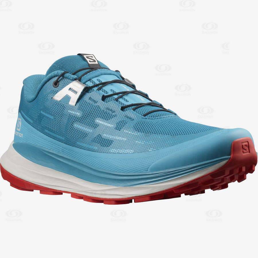 Turquoise Salomon ULTRA GLIDE Men's Trail Running Shoes | US-O2407