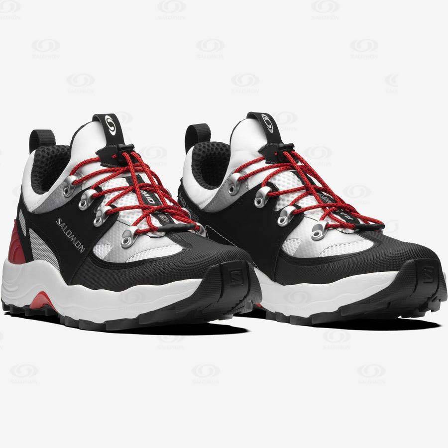 White / Black Salomon RAID WIND Men's Sneakers | US-L1214