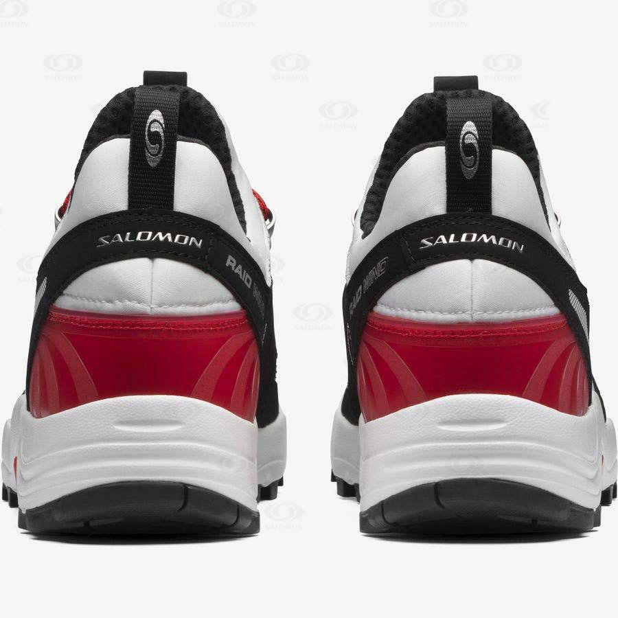 White / Black Salomon RAID WIND Women's Sneakers | US-O1397