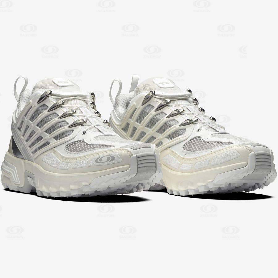 White Salomon ACS PRO ADVANCED Men's Sneakers | US-O1278