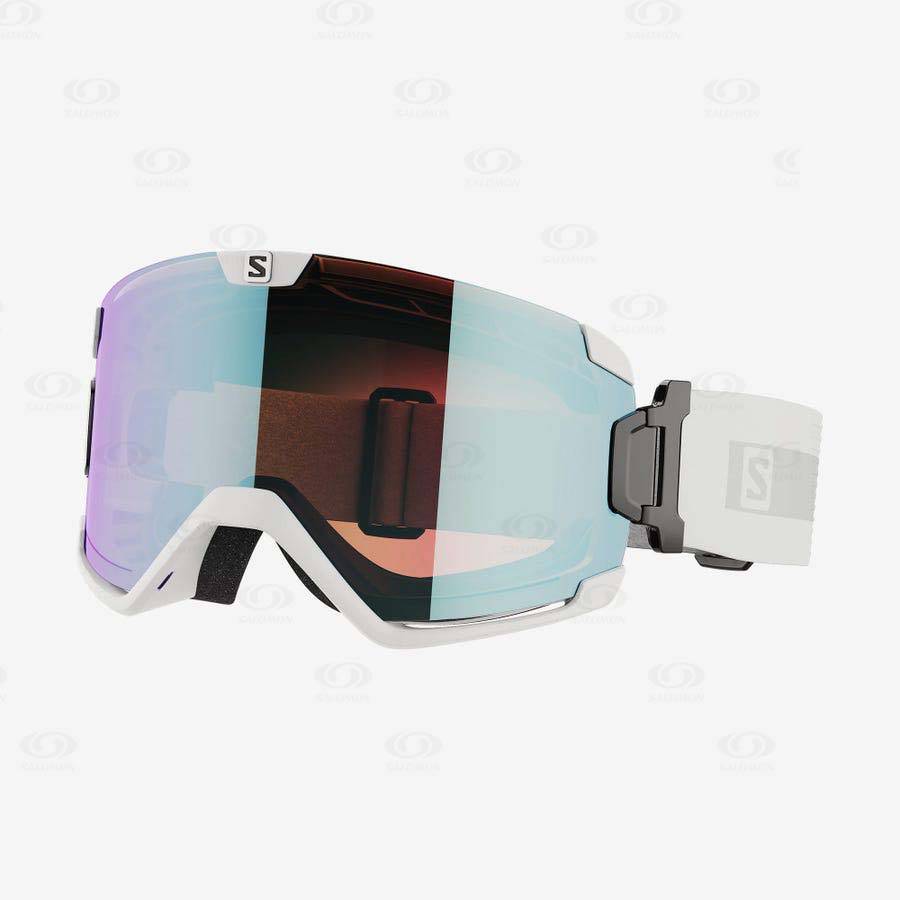 White Salomon COSMIC PHOTOCHROMIC Men\'s Goggles | US-S2010