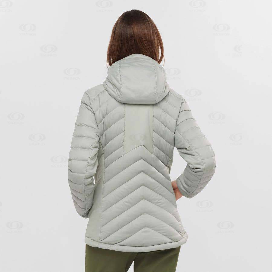 White Salomon ESSENTIAL XWARM DOWN Women's Insulated Jackets | US-O1208