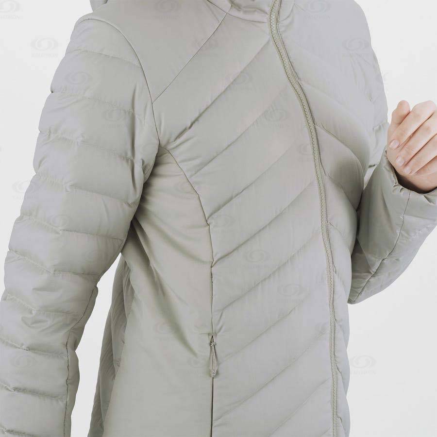 White Salomon ESSENTIAL XWARM DOWN Women's Insulated Jackets | US-O1208